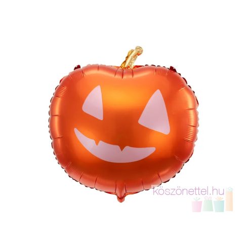 Halloweeni tök alakú fólia lufi (40 cm)