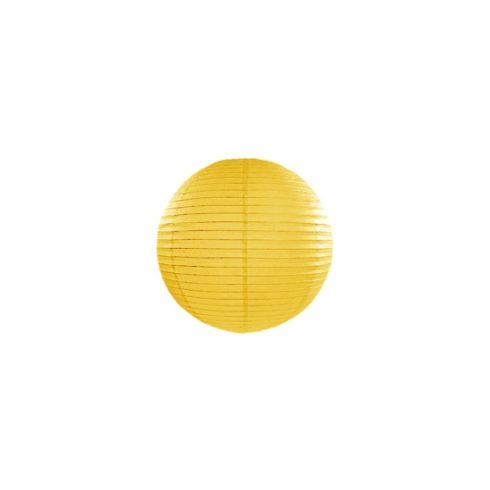 Papírlampion 20 cm - sárga